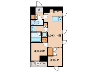 ザ・パークハビオ新高円寺の物件間取画像